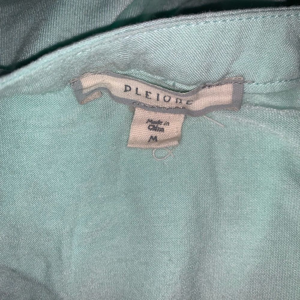 PLEIONE Mint Green Jersey Blouse-M - Picture 5 of 7